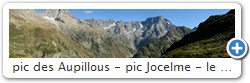 pic des Aupillous - pic Jocelme - le Sirac